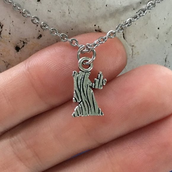 ♍ Virgo Zodiac Necklace Tibetan Silver charm Stainless Steel chain ♍ 4for$20 - Picture 5 of 6
